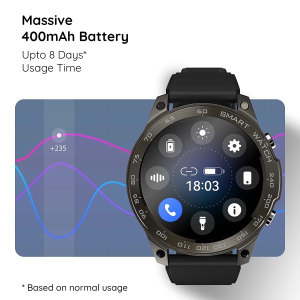 Pebble Cosmos Endure 1.46 AMOLED Always On Display Bluetooth Calling IP68 Waterproof Smartwatch 466 466 Jet Black DTI Online Shopping CMS eCommerce System eCommerce Marketplace Buy Sell PayPal Stripe ...